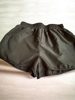 Shein Elastic Waist Drawcord Shorts Pockets Black  Size L #12419